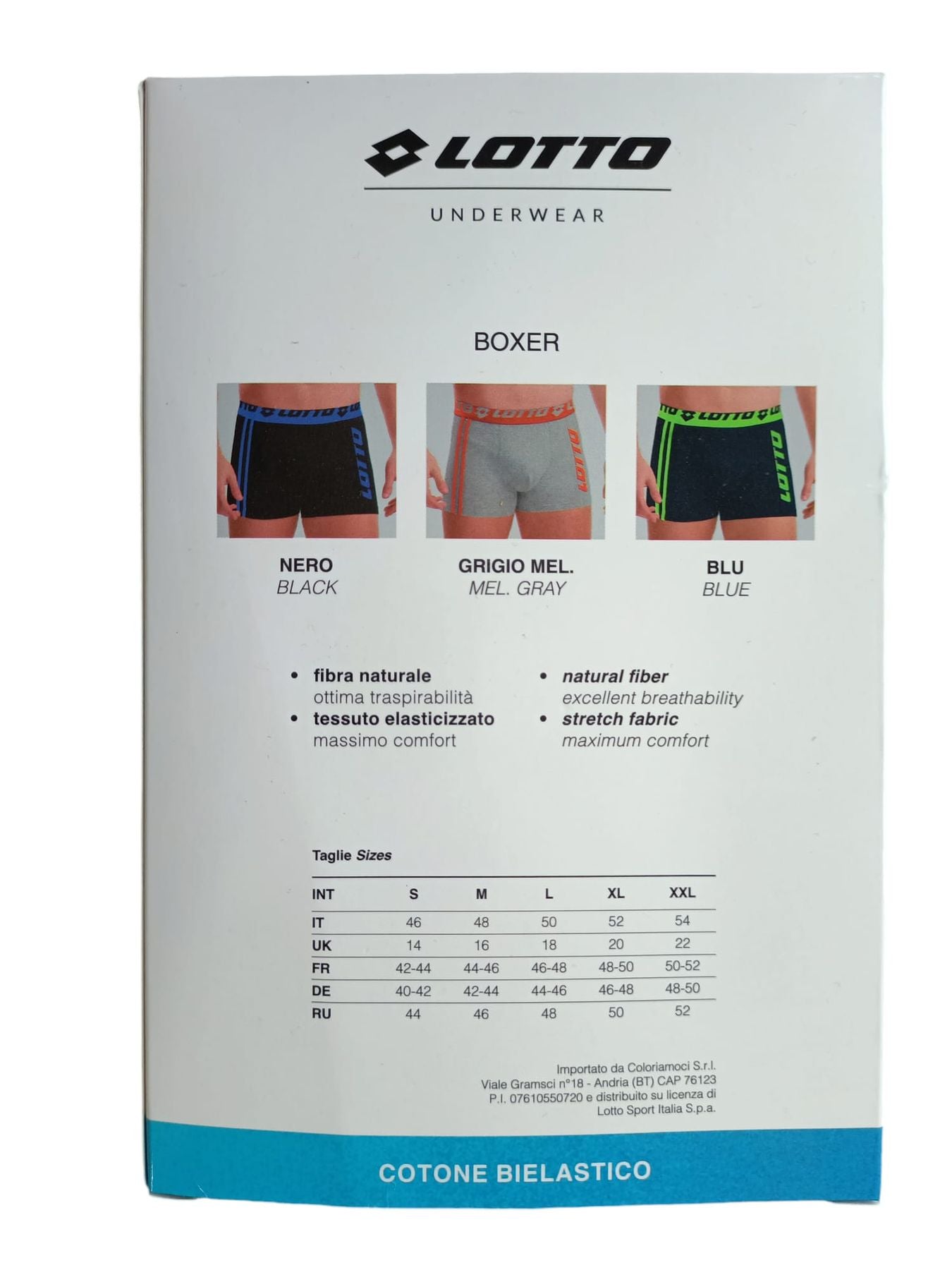 Boxer Uomo Lotto LS1333 3/S