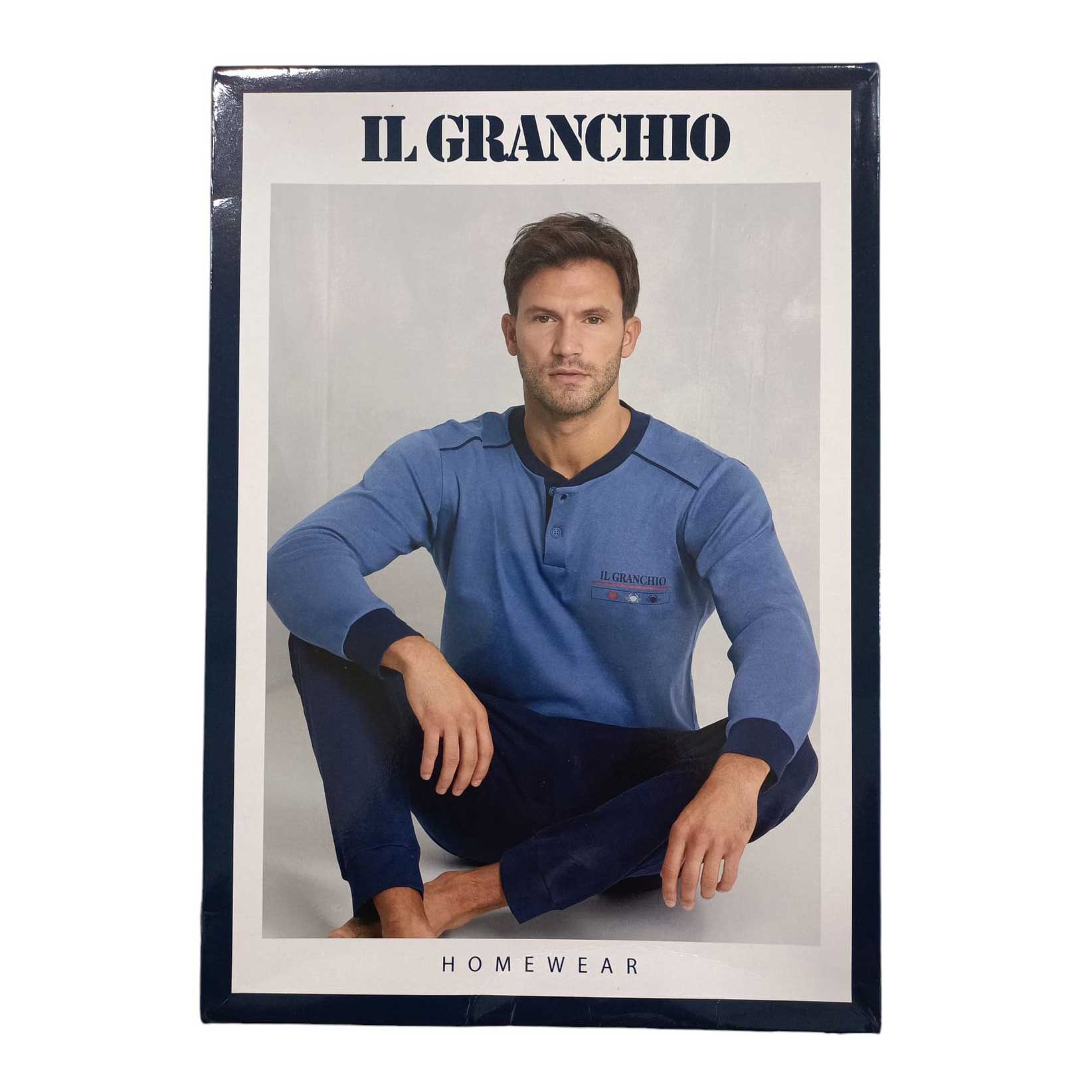 Pigiama Autunno/Inverno Uomo Il Granchio GP2066 48 Cotone interlock