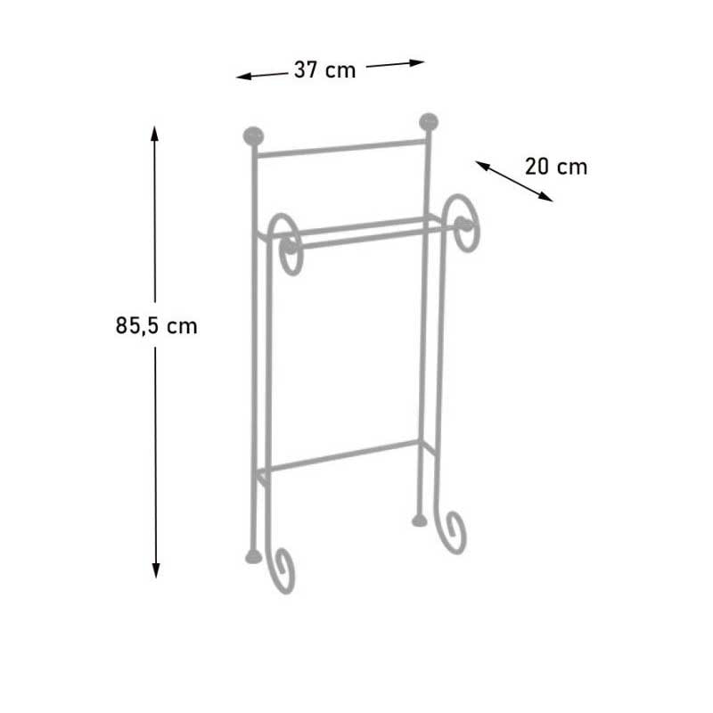 Porta Asciugamani Ceart Riccio  Metallo