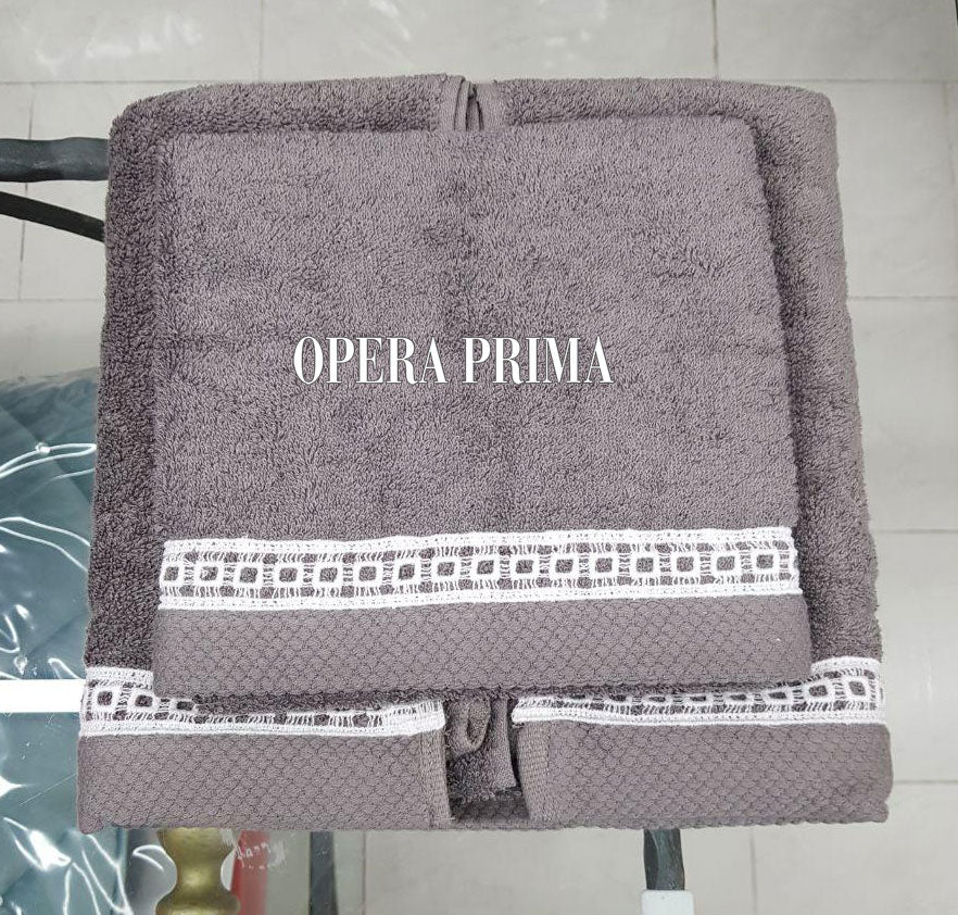 Set Asciugamani Opera Prima Marte  Spugna di Cotone