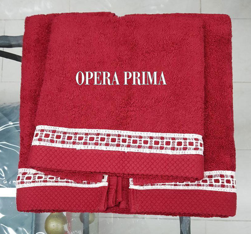 Set Asciugamani Opera Prima Marte  Spugna di Cotone